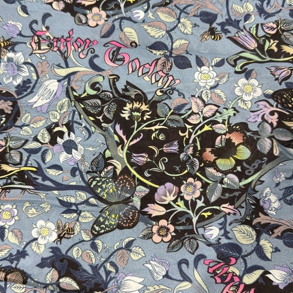 Zadig & Voltaire Risty Bohemian Patch Slip Dress with Lace Trim - L - Picture 9 of 9